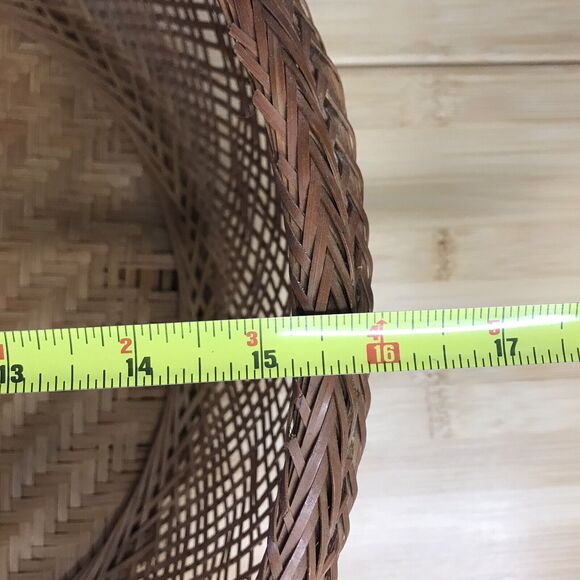 Set of 10 Nesting Wicker Basket Bowls Home Decor Boho Eclectic Country Farmhouse - Picture 5 of 7